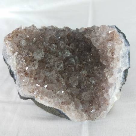 MINERALS * Rare Druzy of Brazilian AMETHYST with IRON Shades Geode 768 Gr.-4