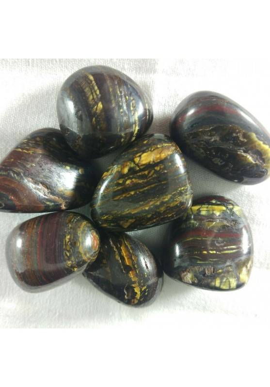 Iron Tiger Tumbled TIGER'S EYE + Hematite + JASPER Crystal Healing-1