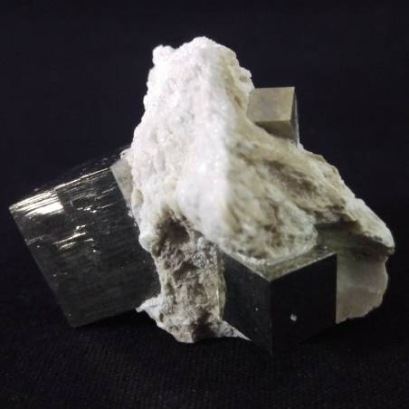 MINERALS * Cubic Pyrite on Matrix from Navajun Spain -37x25x30mm - Specimen-3