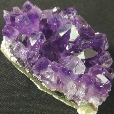 * MINERALI * DRUSA DI AMETISTA Blu / Viola URUGUAY 55x36 mm Altissima Qualità A+-3