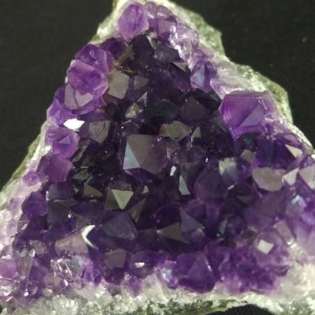 * MINERALI * DRUSA DI AMETISTA Blu / Viola URUGUAY 71x65 mm Altissima Qualità A+-2