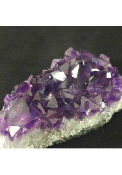 * Minéraux * DRUSE de Améthyste BLEU / Violet URUGUAY 69X33 mm Très haut Qualité A+-1