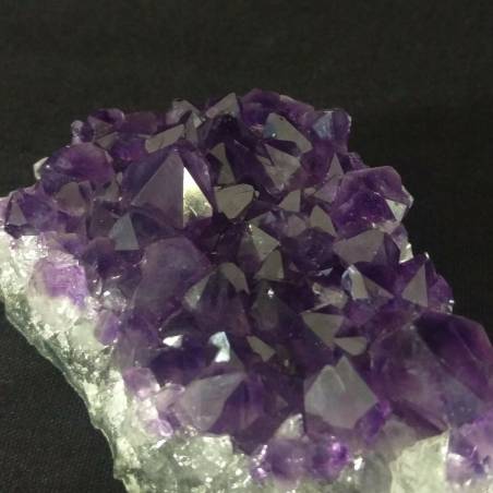 * Minéraux * DRUSE de Améthyste BLEU / Violet URUGUAY 69X33 mm Très haut Qualité A+-3