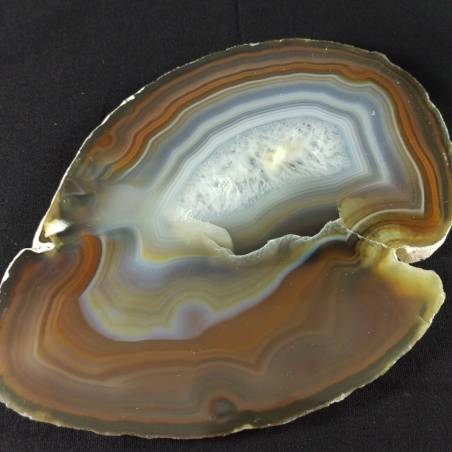 MINERALS * Beautiful Brown Carnelian Agate Slice Crystals Specimen A+-2