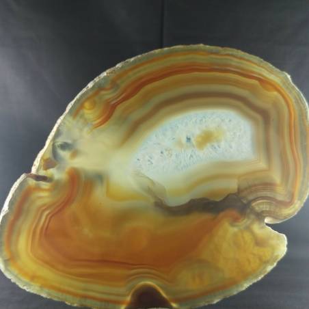 MINERALS * Beautiful Brown Carnelian Agate Slice Crystals Specimen A+-4