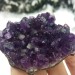 * Minéraux * DRUSE Améthyste CM. 8x4 x 7,3 x 3,1 BLEU - Violet URUGUAY AMETHYST A+-9