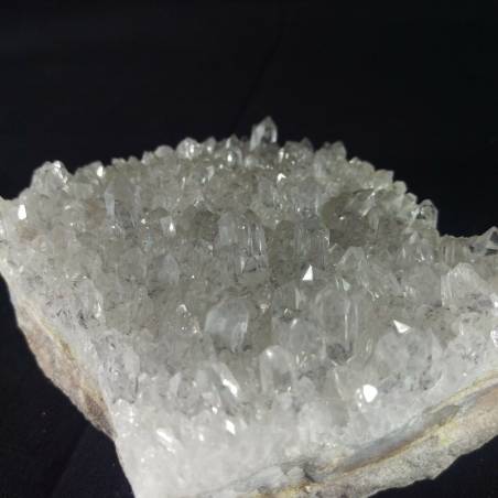*MINERALI * Gruppo Quarzo IALINO Tormalinato Drusa Cristallo di Rocca Quarzi A++-2