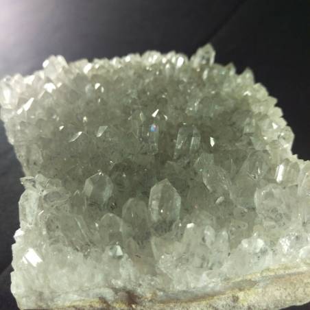 *MINERALI * Gruppo Quarzo IALINO Tormalinato Drusa Cristallo di Rocca Quarzi A++-5