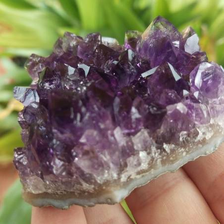 Minerali *** STRAORDINARIA Drusa AMETISTA BLU/VIOLA ALTA QUALITA' Uruguay $PROMO-4