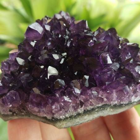 * Minerali * STRAORDINARIA Drusa AMETISTA BLU/VIOLA ALTA QUALITA' Uruguay $PROMO-2
