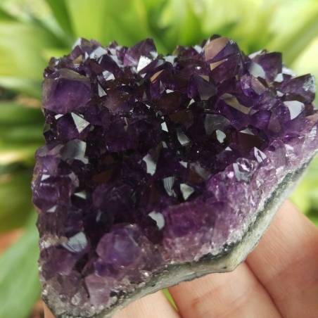 * Minerali * STRAORDINARIA Drusa AMETISTA BLU/VIOLA ALTA QUALITA' Uruguay $PROMO-5