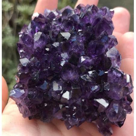 SEMI GEODE AMETHYST Hedgehog CM.8 x 5,5 x 3,8 URUGUAY VERY HIGH QUALITY MINERALS-3