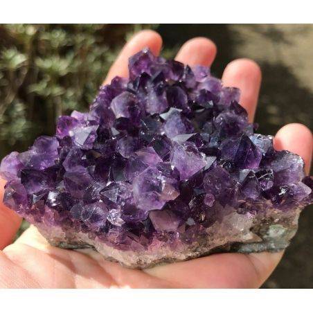 Minéraux *** Extraordinaire Améthyste BLEU/Violet Très haut QUALITÉ' Uruguay DRUSE-3