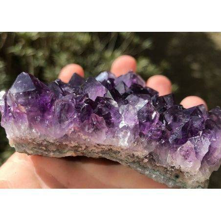 Minéraux *** Extraordinaire Améthyste BLEU/Violet Très haut QUALITÉ' Uruguay DRUSE-4