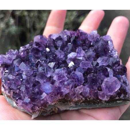 SEMI GEODE AMETHYST Purple CM.9,7 x 6,2 x 4,0 URUGUAY VERY HIGH QUALITY MINERALS-3