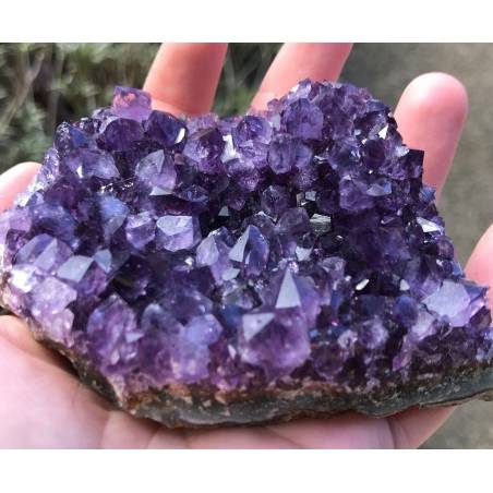 SEMI GEODE AMETHYST Purple CM.9,7 x 6,2 x 4,0 URUGUAY VERY HIGH QUALITY MINERALS-4