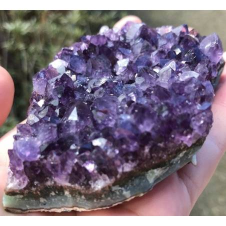 SEMI GEODE AMETHYST Purple CM.9,7 x 6,2 x 4,0 URUGUAY VERY HIGH QUALITY MINERALS-5