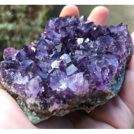 SEMI GEODE AMETHYST Purple CM.9,7 x 6,2 x 4,0 URUGUAY VERY HIGH QUALITY MINERALS-6