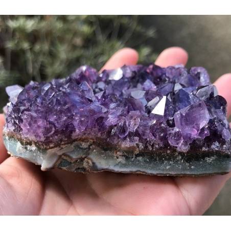 SEMI GEODE AMETHYST Purple CM.9,7 x 6,2 x 4,0 URUGUAY VERY HIGH QUALITY MINERALS-7