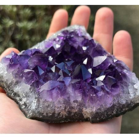 SEMI GEODE AMETHYST Purple CM.9,7 x 10 x 3,6 URUGUAY VERY HIGH QUALITY MINERALS-2