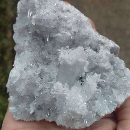 * MINERALI *Stupendo Geode di CELESTINA MADAGASCAR Drusa Cristalloterapia Chakra-2