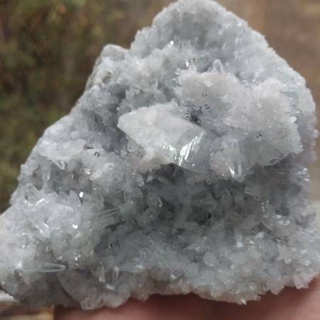 * MINERALI *Stupendo Geode di CELESTINA MADAGASCAR Drusa Cristalloterapia Chakra-3