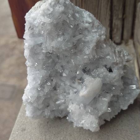 * MINERALI *Stupendo Geode di CELESTINA MADAGASCAR Drusa Cristalloterapia Chakra-5