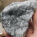 * MINERALI * Geode di CELESTINA MADAGASCAR Azzurra Drusa Cristalli Tasparenti A+-4