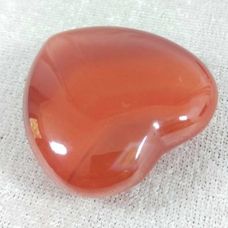 CORAZÓN en ÁGATA CORNALINA Maravillosa Calidad! AMOR Cristaloterapia Minerales Rari-3