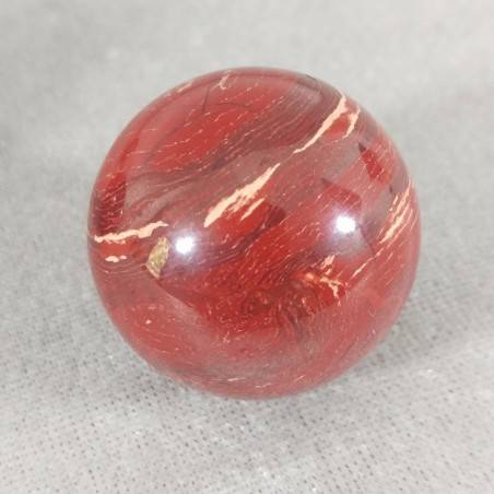 Sfera in DIASPRO ROSSO arcobaleno Cristalloterapia Massaggio Minerali Cristalli-1