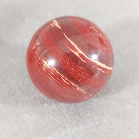 Sfera in DIASPRO ROSSO arcobaleno Cristalloterapia Massaggio Minerali Cristalli-2