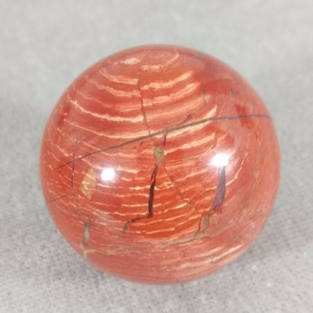 Sfera in DIASPRO ROSSO arcobaleno Cristalloterapia Massaggio Minerali Cristalli-4