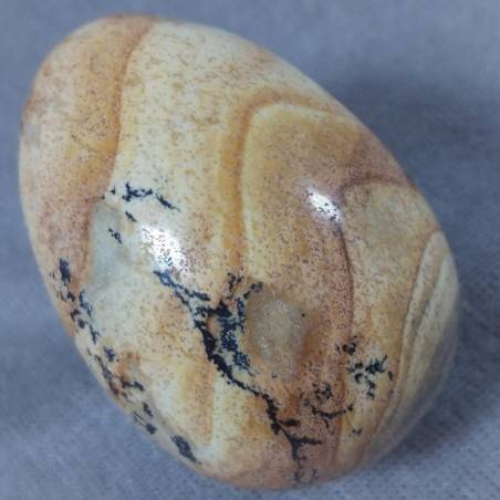 Uovo Diaspro Paesaggio Pietra PAESINA Cristalloterapia Cristalli Pasqua Ovale A+-1