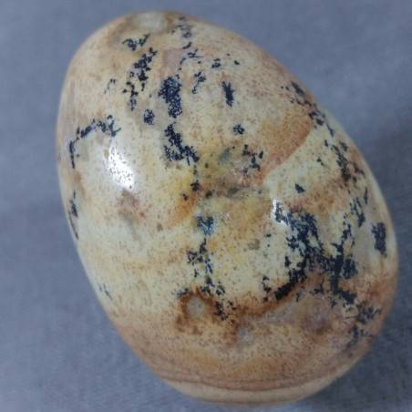 Uovo Diaspro Paesaggio Pietra PAESINA Cristalloterapia Cristalli Pasqua Ovale A+-3
