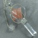 Pendulum in Hyaline Quartz with Rotating Merkaba in Rose Quartz Divination Crystals-1