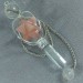 Pendulum in Hyaline Quartz with Rotating Merkaba in Rose Quartz Divination Crystals-2