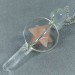 Pendulum in Hyaline Quartz with Rotating Merkaba in Rose Quartz Divination Crystals-4