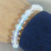 Bracelet in Spherical Beads of OPALITE Quartz 8mm Unisex Jewel MINERALS Zen-1
