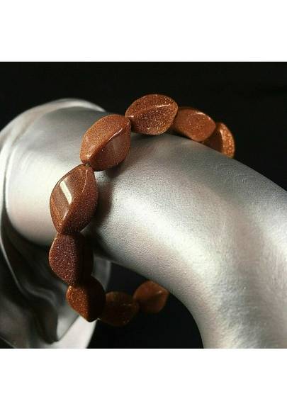 Red SUN STONE Bracelet Unisex MINERALS Chakra Reiki Feng Shui Tumbled Stone-1