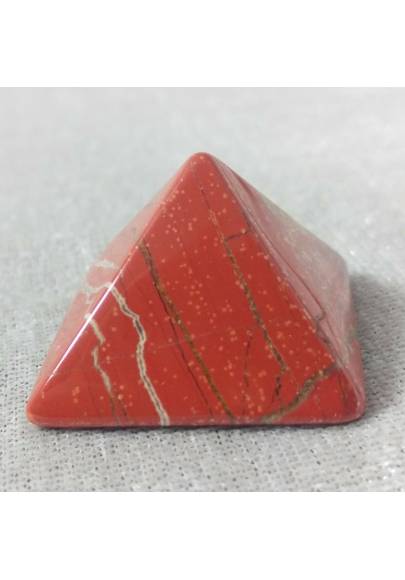 Piramide in Diaspro Rosso ARTIGIANALE Punta Cristalloterapia Minerali Chakra A++-1