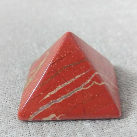 Piramide in Diaspro Rosso ARTIGIANALE Punta Cristalloterapia Minerali Chakra A++-2