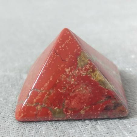 Piramide in Diaspro Rosso ARTIGIANALE Punta Cristalloterapia Minerali Chakra A++-3