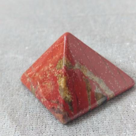 Piramide in Diaspro Rosso ARTIGIANALE Punta Cristalloterapia Minerali Chakra A++-5