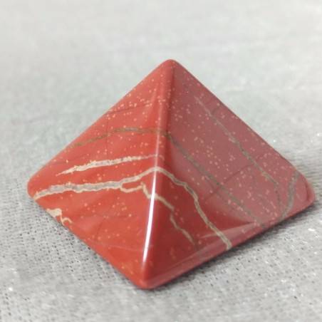 Piramide in Diaspro Rosso ARTIGIANALE Punta Cristalloterapia Minerali Chakra A++-6