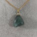 Ciondolo Fiore Di Agata Verde Dorato Collana Charm Pendente Cristalloterapia A+-1