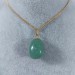Ciondolo Fiore Di Avventurina Verde Dorato Collana Charm Pendente Chakra Reiki-1