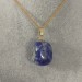 Golden Flower Pendant in Sodalite Quartz Necklace Charm Crystal Healing Zen A+-1