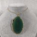 Green Agate Slice Pendant Necklace Charm Charm MINERALS Chakra Zen-2