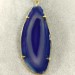 Pendentif dans tranche d'Agate Violet - BLEU Collier Charm Minéraux Chakra Zen-4