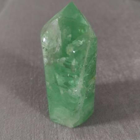 Obelisco ESAGONO Artigianale in Fluorite Verde GRANDE Chakra Cristalloterapia-2
